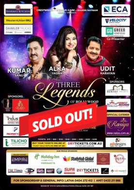 Three Legends of Bollywood Live In Sydney