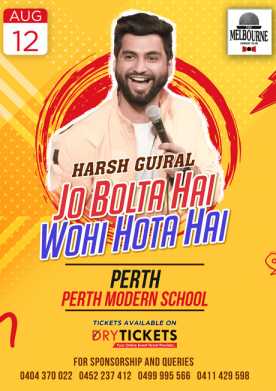 Jo Bolta Hai Wohi Hota Hai by Harsh Gujral In Perth