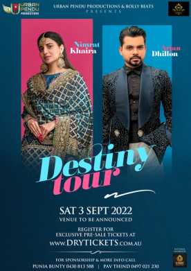 Destiny Tour By Nimrat Khaira & Arjan Dhillon Live In Concert Brisbane 2022