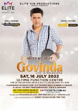 Meet & Greet with Govinda In Melbourne