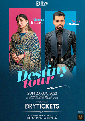 Destiny Tour By Nimrat Khaira & Arjan Dhillon Live In Concert Sydney