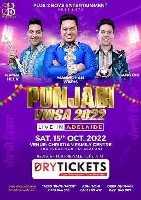 Punjabi Virsa 2022 Live In Adelaide - Manmohan Waris, Kamal Heer & Sangtar