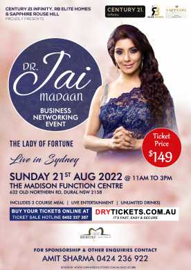 Business Networking Event by Dr. Jai Madaan In Sydney