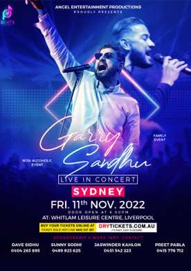 Garry Sandhu Live In Concert Sydney