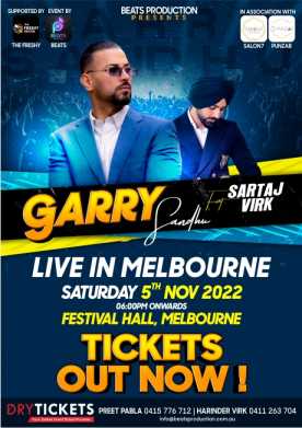 Garry Sandhu Live In Concert Melbourne
