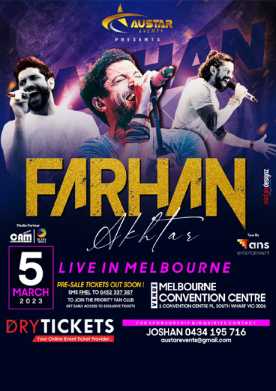 Farhan Akhtar Live In Concert Melbourne 2023 FORM