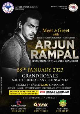 Meet & Greet with Arjun Rampal In Sydney