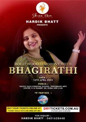 Bollywood Harmony with Bhagirathi In Sydney