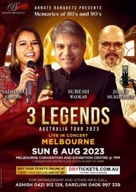 3 Legends of Bollywood Live In Concert Melbourne