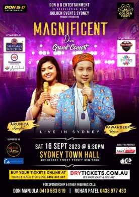 Magnificent Duo - Pawandeep Rajan & Arunita Kanjilal Live In Concert Sydney