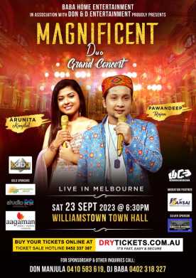 Magnificent Duo - Pawandeep Rajan & Arunita Kanjilal Live In Concert Melbourne