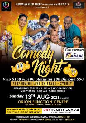 Comedy Night Performing Live on Stage Sydney