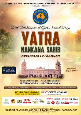 Yatra Nankana Sahib 2023 - Australia To Pakistan