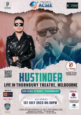 Hustinder Live In Melbourne with Full Band 2023