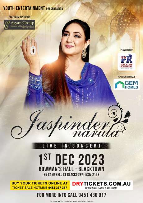 Jaspinder Narula Live In Concert Sydney 2023 DELETE