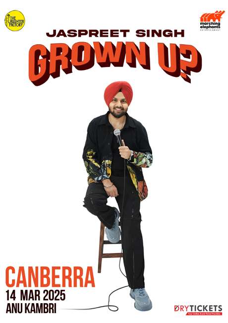 Grown Up! Standup Comedy Show by Jaspreet Singh Live In Canberra 2025