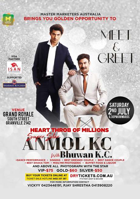 Meet Greet with Superstar Anmol K.C. In Sydney 2022 DryTickets