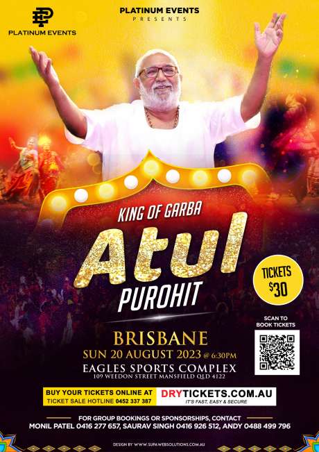 King of Garba Atul Purohit Live in Brisbane