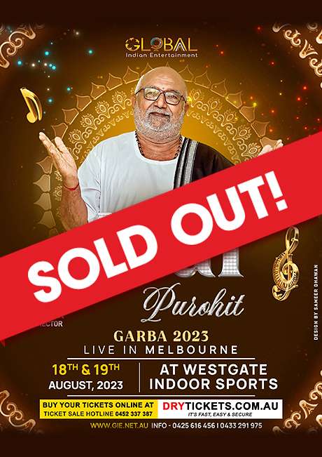King of Garba Atul Purohit Live In Melbourne 18th Aug 2023
