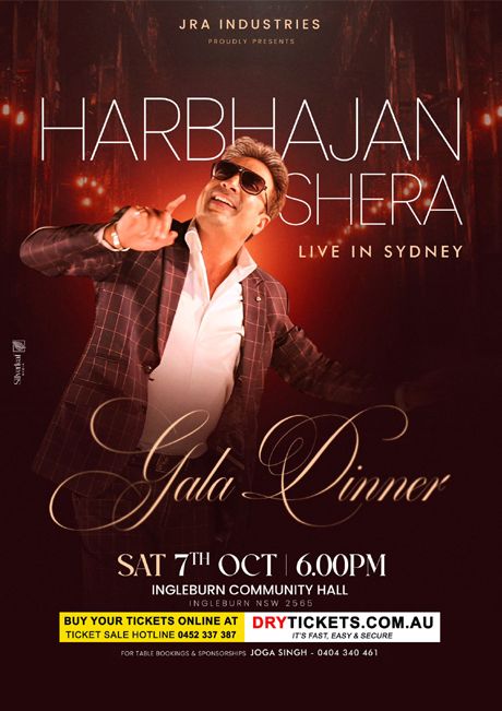 Harbhajan Shera Gala Dinner Live in Sydney