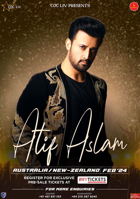 Atif Aslam Live In Concert Sydney 2024S - DryTickets.com.au