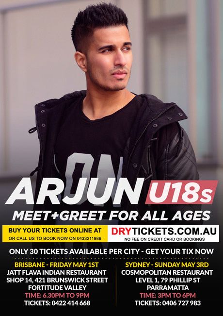 Arjun Live In Sydney under 18s