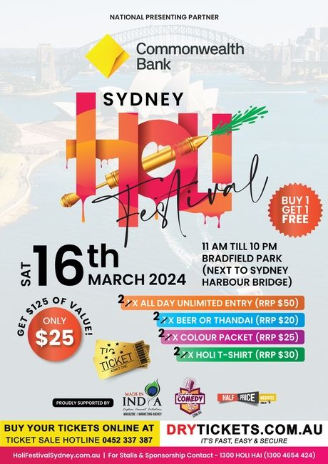 Holi Festival Sydney - Day 1 VIP Ticket