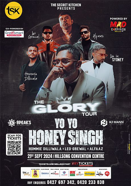 The Glory Tour - Yo Yo Honey Singh Live In Sydney 2024