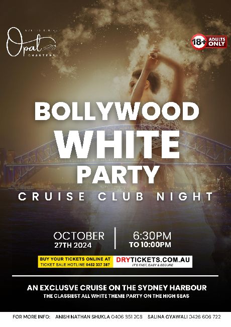 Bollywood White Party - Cruise Club Night In Sydney