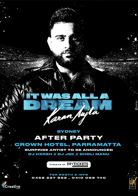 It was all a Dream Karan Aujla Sydney After Party 2024