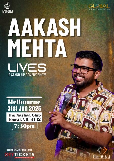 Aakash Mehta Lives A Stand-Up Comedy Show In Melbourne 2025