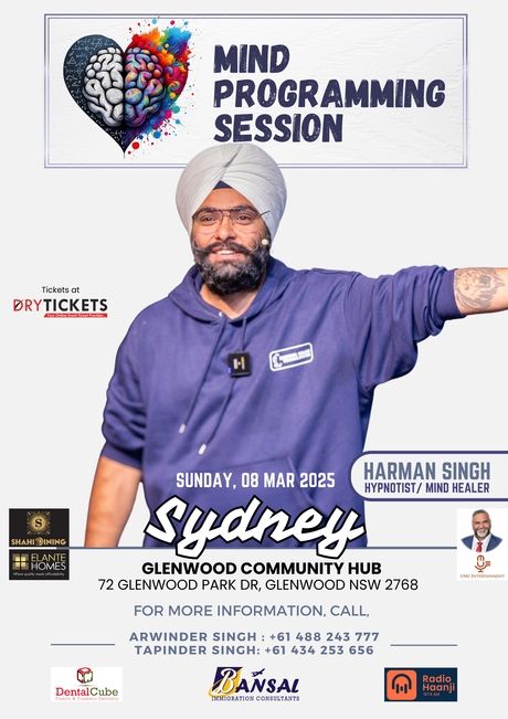 Harman Singh's Mind Programming Session - Sydney