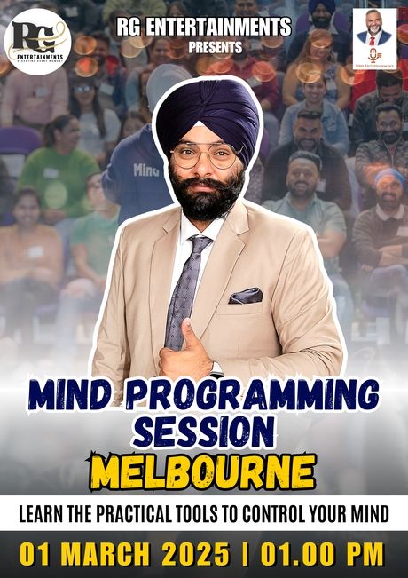 Harman Singh's Mind Programming Session - Melbourne, Dingley Village!