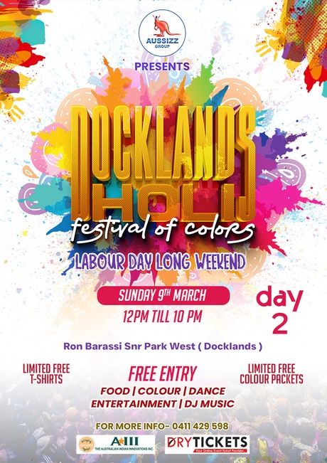 Docklands Holi Festival of Colors - Melbourne Day 2