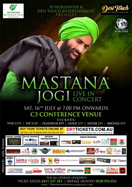 Mastana Jogi - Kanwar Grewal Live In Sydney 2016
