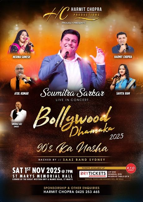 Bollywood Dhamaka 2025 Live In Concert Sydney