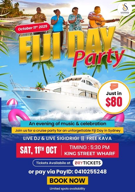 Fiji Day Boat Party - Sydney