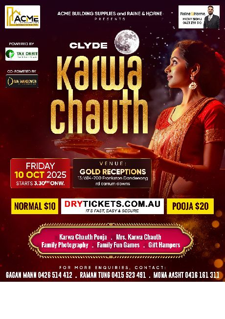 Clyde Karwa Chauth 2025 In Melbourne