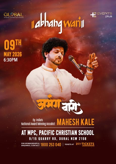 Mahesh Kale's Abhangwari - A Soulful Sound of Bhakti Live In Sydney 2026