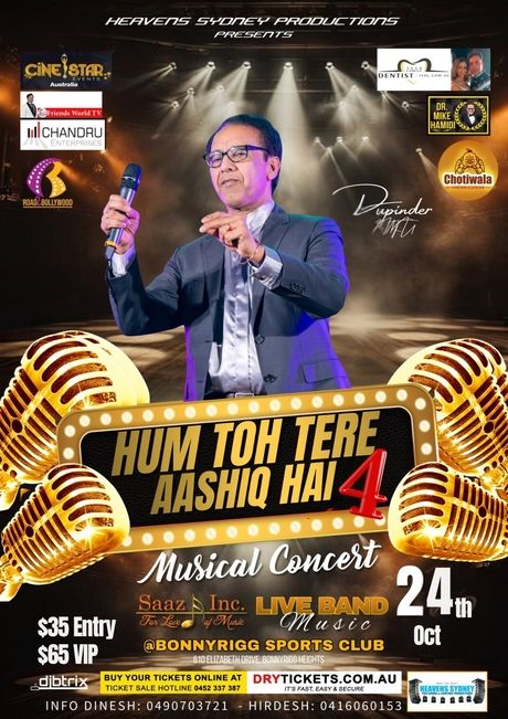 Hum Toh Tere Aashiq Hai Season 4 Live in Concert Sydney 2026