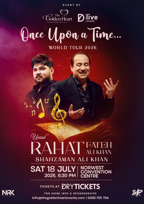 Once Upon a Time - Ustad Rahat Fateh Ali Khan Live Concert In Sydney - The World Tour 2026