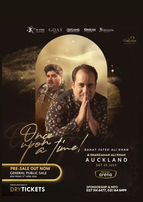 Once Upon a Time - Ustad Rahat Fateh Ali Khan Live Concert In Auckland (NZ) - The World Tour 2026