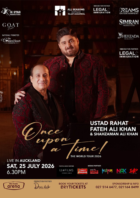 Once Upon a Time - Ustad Rahat Fateh Ali Khan Live Concert In Auckland (NZ) - The World Tour 2026