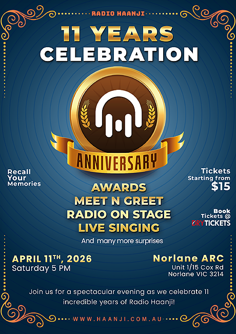 Radio Haanji Anniversary Celebration - Live in Melbourne 2026