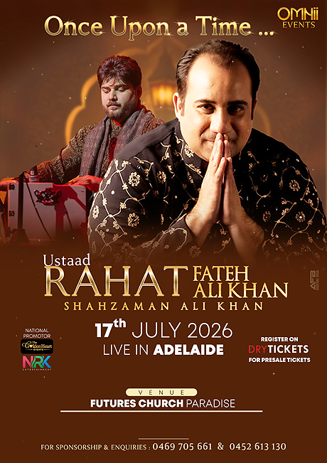 Once Upon a Time - Ustad Rahat Fateh Ali Khan - The World Tour 2026 - ADELAIDE