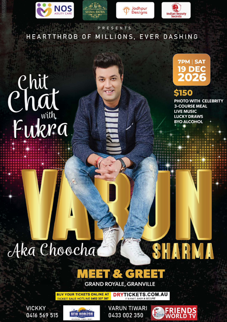 Varun Sharma Aka Choocha - Live in Sydney 2026