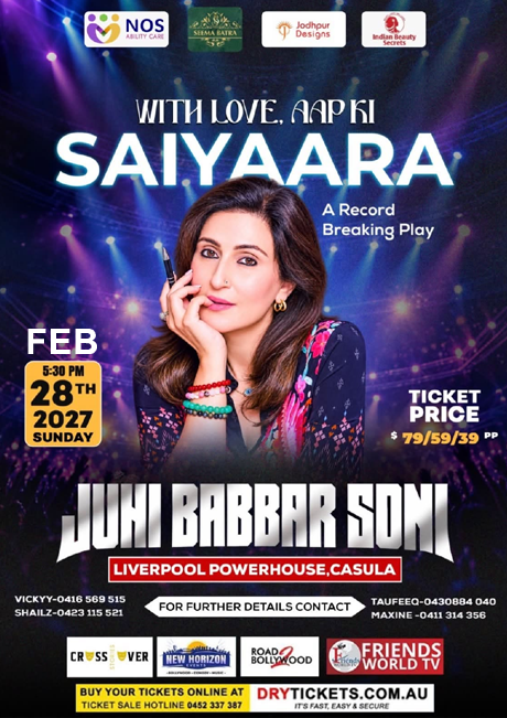With Love Aap Ki Saiyaara Juhi Babbar Soni - A Record Breaking Play In Sydney