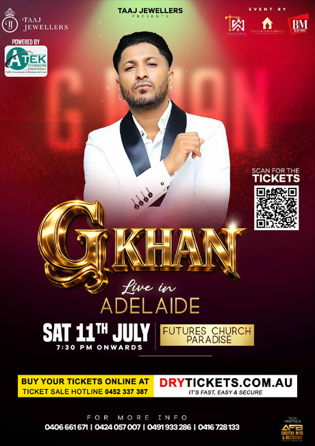 G KHAN Live In Adelaide