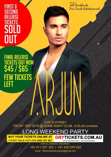 Arjun Live in Sydney 2016