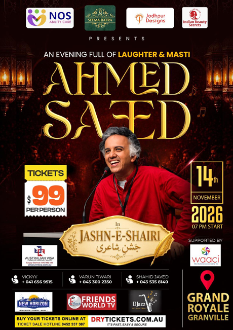 Ahmed Saeed - Jashn-E-Shairi - Live In Sydney 2026